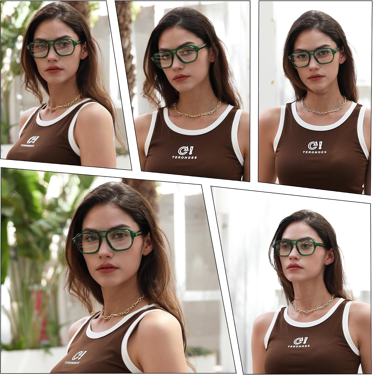 商品图片 20 | B0FHKFDMDZ | FEISEDY Aviator Blue Light Glasses for Men Women, Retro 70s Style Design TR90 Anti Glare Digital Eyestrain & Daily Wear B0284