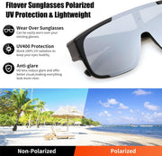 ÉÌƷͼƬ 30 | B0FY37CX2V | FEISEDY Polarized Fit Over Glasses Sunglasses for Men Women, Sports Wrap Around for Driving Cycling Fishing B0315