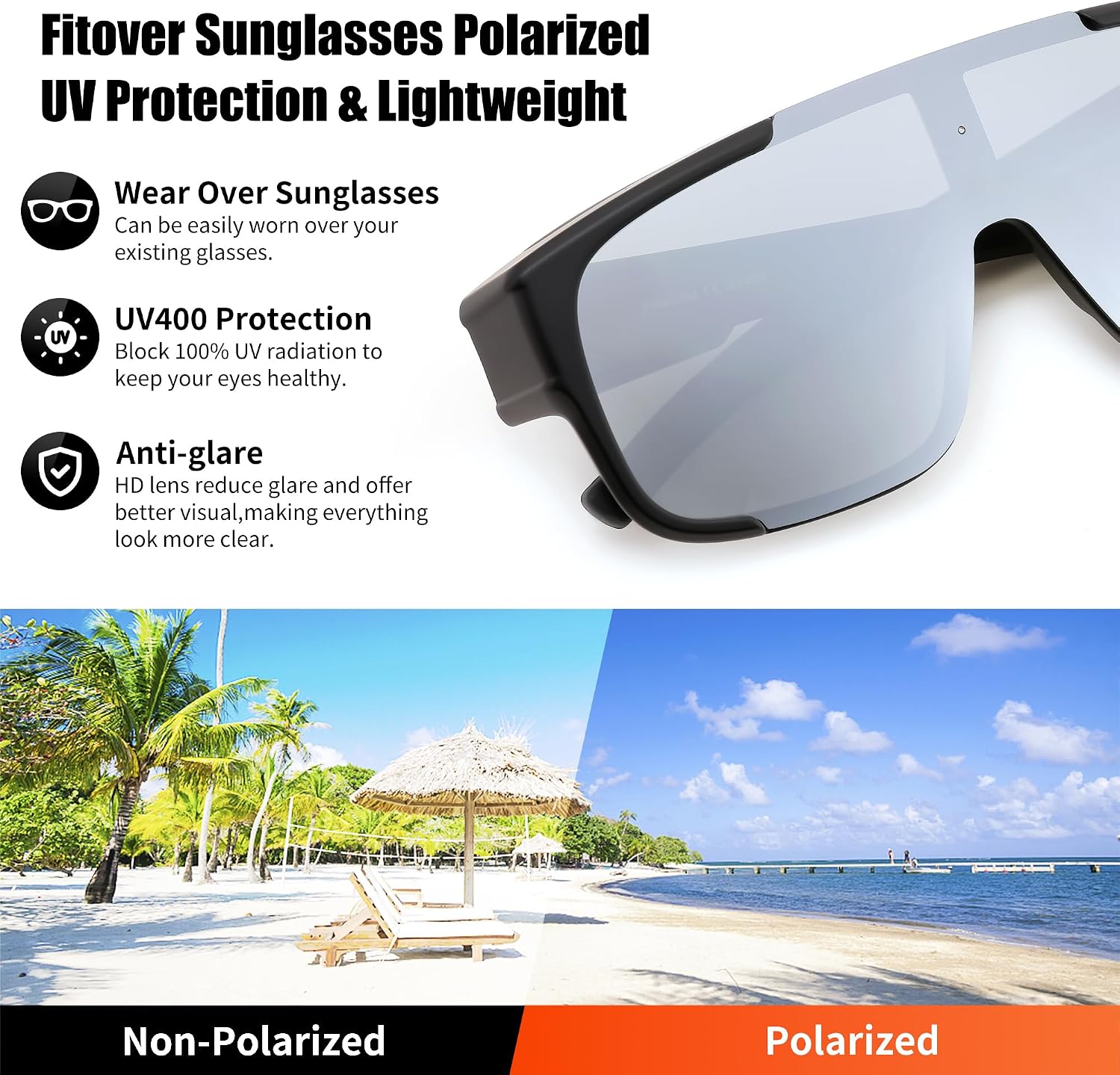 商品图片 30 | B0FY37CX2V | FEISEDY Polarized Fit Over Glasses Sunglasses for Men Women, Sports Wrap Around for Driving Cycling Fishing B0315