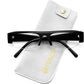 Black / 50 Millimeters | B0GY46PL9P | FEISEDY Chic Semi Rimless Blue Light Glasses for Women B0431