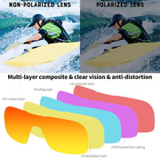 ÉÌƷͼƬ 13 | B0CWTZ9491 | FEISEDY Fashion Polarized Sunglasses Oversized One Piece Reflective Lens Sports Sun Glasses B0122