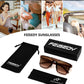 商品图片 6 | B0D9H98G6Y | FEISEDY Fashion Sunglasses Womens Men Flat Top Square Trendy Visor Shades UV400 B0211