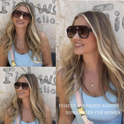 ÉÌƷͼƬ 79 | B09KV1MSHN | FEISEDY Aviator Sunglasses For Women Men Square Chunky Trendy Eyewear B2846