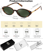 ÉÌƷͼƬ 18 | B0H2VP4ZBG | FEISEDY Oval Cat Eye Sunglasses for Women, 90s Narrow Y2K Shades B0435