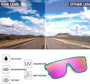 ÉÌƷͼƬ 74 | B0B2836HD6 | FEISEDY Sunglasses for Women Men, Fashion Mirrored Single Lens Shades