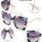 商品图片 104 | B08HVPGJW5 | FEISEDY Sunglasses Womens Trendy, Oversized Square Shades, Pearl Inlay Cat Eye Frame UV400 Protection B2625