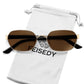 Gold Frame + Tea Lens / 54 Millimeters | B0GY4FZHF4 | FEISEDY Women and Men UV400 Protection Sunglasses, Polygon Square Metal Frame Retro Stylish Shades B0452