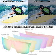 ÉÌƷͼƬ 6 | B0BZ4J86KV | FEISEDY Polarized Sunglasses for Men, Z87 Oversized Square Flat Top B2990