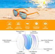 ÉÌƷͼƬ 23 | B0GVSV8P8S | FEISEDY Polarized Aviator Sunglasses for Men Women Trendy Sports TR90 B0378
