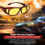 ÉÌƷͼƬ 7 | B0D9JP97HF | FEISEDY Night Driving Glasses,Men Women Fit Over Sunglasses, Anti Glare Polarized HD Night Vision Glasses Yellow Lens B0221