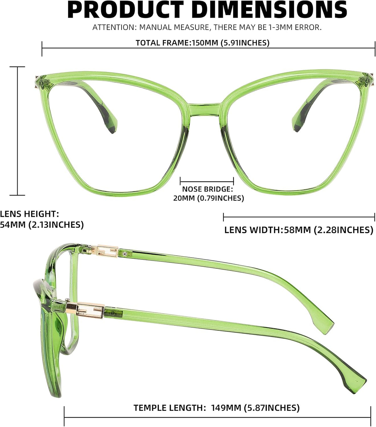 ÉÌƷͼƬ 12 | B0BPXCVHGH | FEISEDY Cat Eye Blue Light Blocking Glasses for Women Computer glasses Fashion Cateye Eyewear B2977