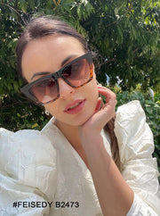 ÉÌƷͼƬ 56 | B0C5378735 | FEISEDY Vintage Square Cat Eye Sunglasses Women Trendy Cateye Sunglasses B2473