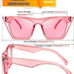 商品图片 124 | B0C5378735 | FEISEDY Vintage Square Cat Eye Sunglasses Women Trendy Cateye Sunglasses B2473