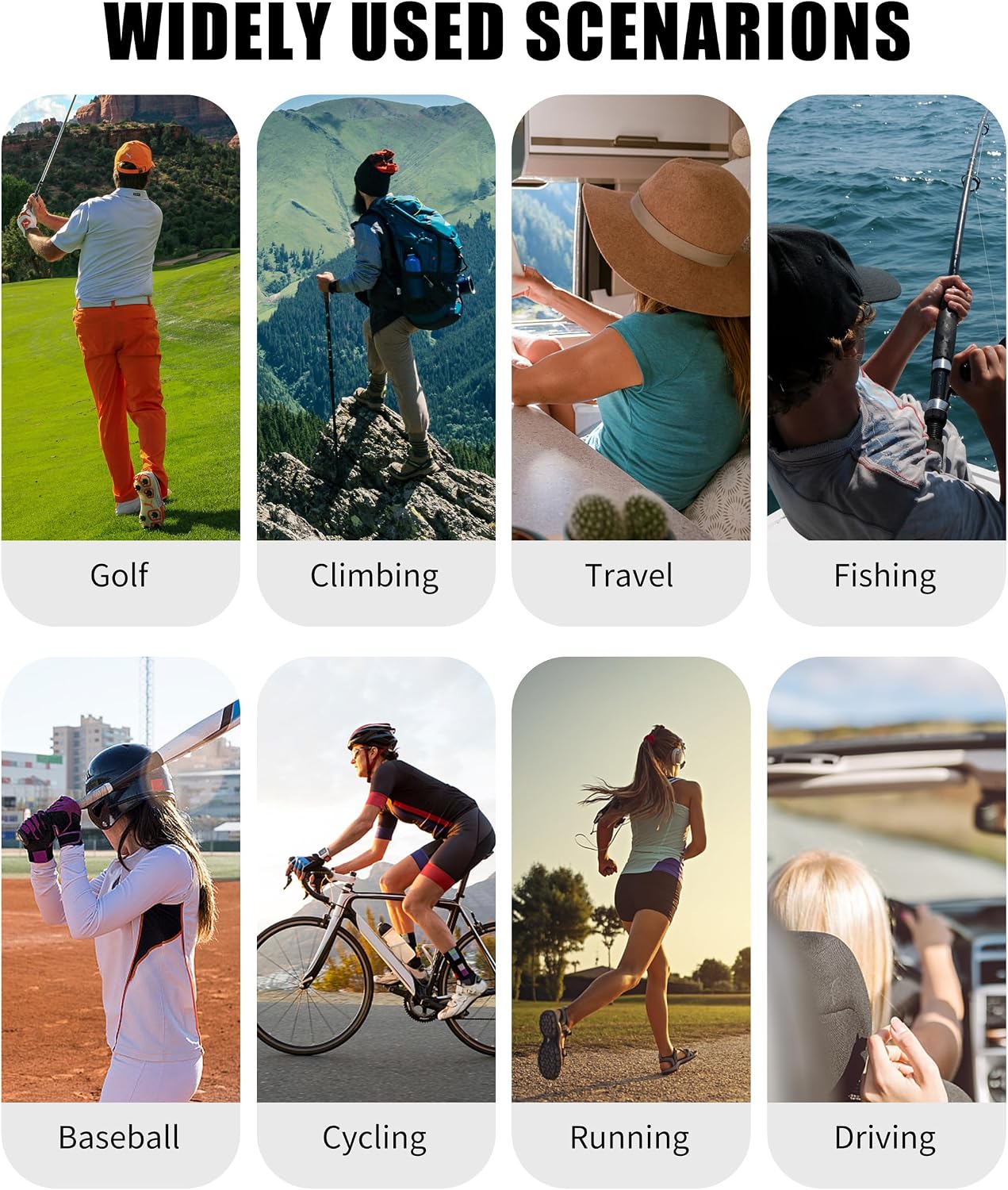 商品图片 7 | B0FZT6Y4FL | FEISEDY Polarized Clip On Sunglasses,Clip Cap Sports Sunglasses,UV400 Sunglasses for Mens Womens Fishing Cycling Hiking B0356