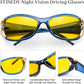 商品图片 34 | B081YY5RM3 | FEISEDY Classic Womens Night Glasses Driving Anti Glare Wrap Around Yellow Sunglasses B2548