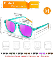 ÉÌƷͼƬ 14 | B0F4D461TF | FEISEDY Polarized Aviator Mens Sunglasses Square Modern Women Vintage Style Acetate Frame UV400 B0191