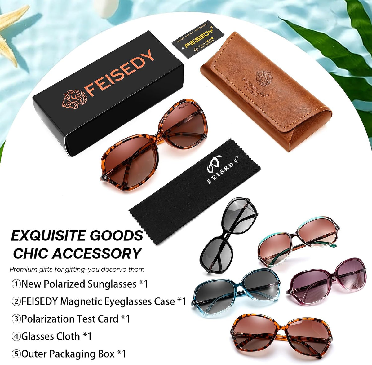 ÉÌƷͼƬ 35 | B0H8N71P98 | FEISEDY Fashion Polarized Sunglasses for Women Butterfly UV400 B0424