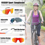 ÉÌƷͼƬ 13 | B0CTQ1VCY3 | FEISEDY Polarized Sports Sunglasses for Men Women, Baseball Cycling Fishing Sunglasses UV400 Protection B0134