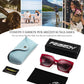 商品图片 31 | B0CNCTSQ2Z | FEISEDY Trendy Polarized Sunglasses, Oversized Irregular TR Frame for Women Men, Retro Shades UV400 B0016
