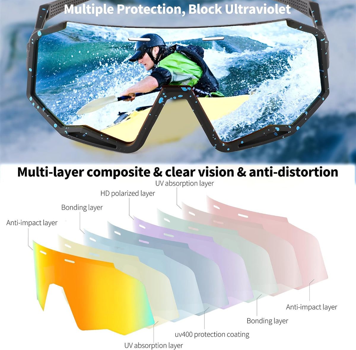 ÉÌƷͼƬ 10 | B0BPXHS74Y | FEISEDY Polarized Cycling Sunglasses Women Men Outdoor Sports Sunglasses Baseball Running Biking Fishing Sunglasses B2994