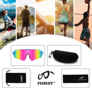 ÉÌƷͼƬ 15 | B0BQLPB8JV | FEISEDY Sports Sunglasses for Men and Women, UV400 Protection Outdoor Cycling Driving Fishing Glasses B2987