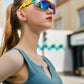 商品图片 19 | B096SD9GGG | FEISEDY Oversized Mirror Shield Sport 80s Sunglasses Ski Goggles Flat Top One Piece Futuristic Visor Women Men B2522