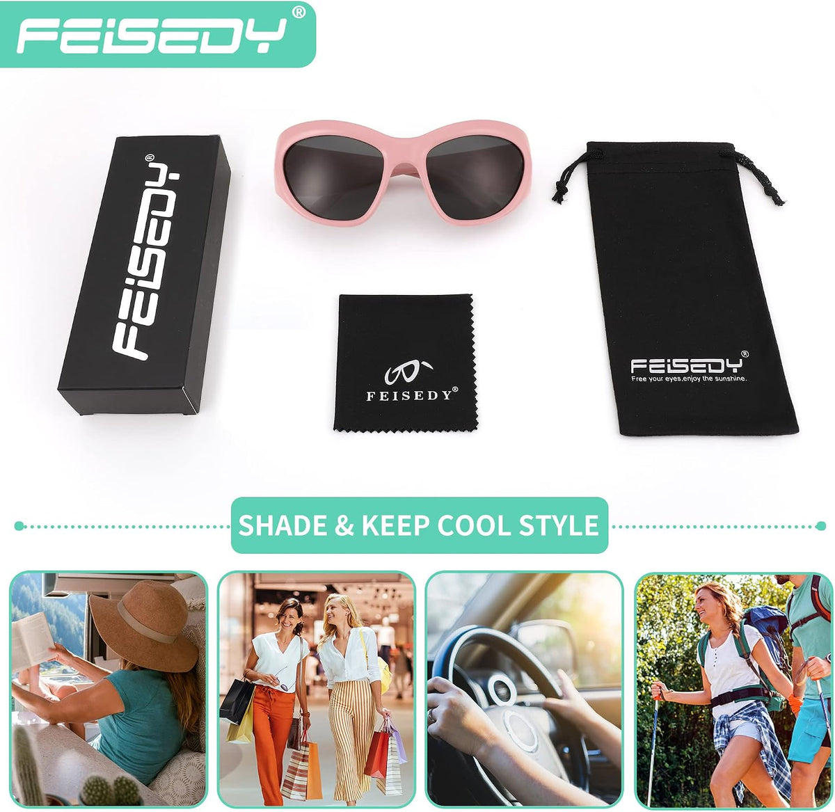 ÉÌƷͼƬ 32 | B0BQBWYZF6 | FEISEDY Trendy Y2k Sunglasses Women Men Oversized Shield Sunglasses Fashion Wrap Around Futuristic Glasses B2359