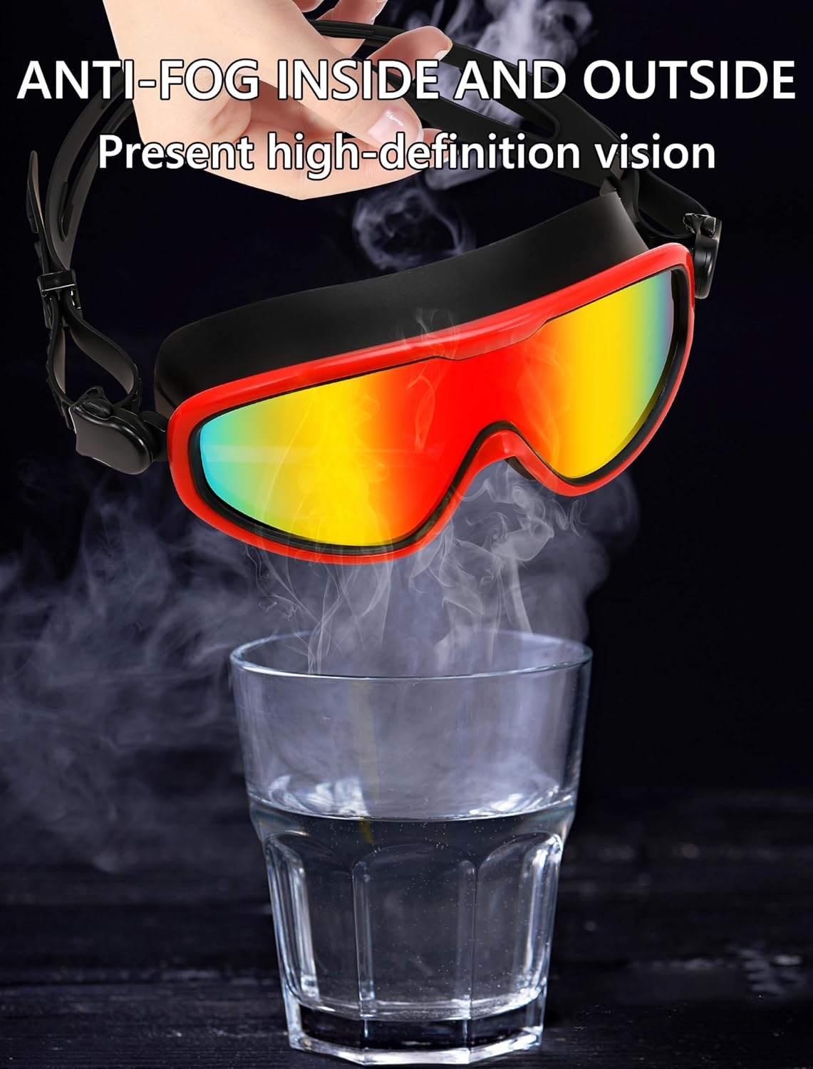 商品图片 24 | B0BWF3RZK7 | FEISEDY Swim Goggles No Leaking Anti-Fog Pool Goggles Swimming Goggles Adult Men Women Youth, 180° Clear Vision UV400 B2389
