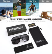 ÉÌƷͼƬ 52 | B0CWTZ9491 | FEISEDY Fashion Polarized Sunglasses Oversized One Piece Reflective Lens Sports Sun Glasses B0122