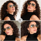 商品图片 46 | B09SDC5BD5 | FEISEDY Sunglasses Mens Women Vintage Pilot Square Trendy Metal Steampunk Fishing Driving Sun Glasses B2894