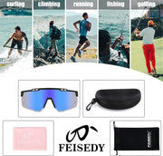 ÉÌƷͼƬ 21 | B0CBRSHNT3 | FEISEDY Sports Sunglasses for Men and Women, UV400 Protection Cycling Goggles Golf Baseball Driving Fishing B0022