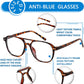 商品图片 17 | B0CY2LFJP7 | FEISEDY Blue Light Blocking Glasses Women Men Square Computer Lightweight Pilot Glasses Anti Eyestrain & UV Glare B0141
