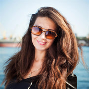 ÉÌƷͼƬ 52 | B0925V3NP4 | FEISEDY Vintage Square 70s Flat Aviator Sunglasses Women Men Metal Design Shades B2752