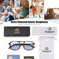 商品图片 49 | B0H2V9BFS5 | FEISEDY Retro Polarized Aviator Square Sunglasses for Women Men UV400 B0357