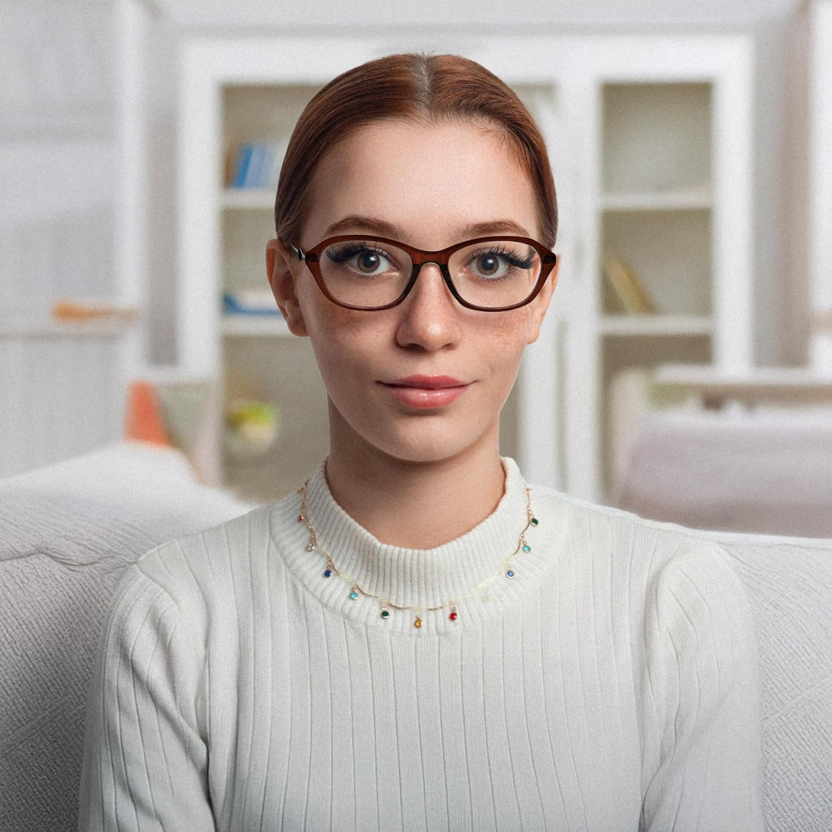 ÉÌƷͼƬ 21 | B0DXK32V6F | FEISEDY Fashion Rectangular Blue Light Glasses for Women Retro Small Frames Vintage Trendy 90s Square Eyeglasses B0255