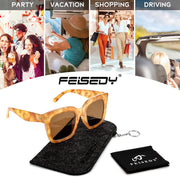 ÉÌƷͼƬ 61 | B07Q31N6CH | FEISEDY Vintage Butterfly Sunglasses Designer Luxury Sun Glasses B2486