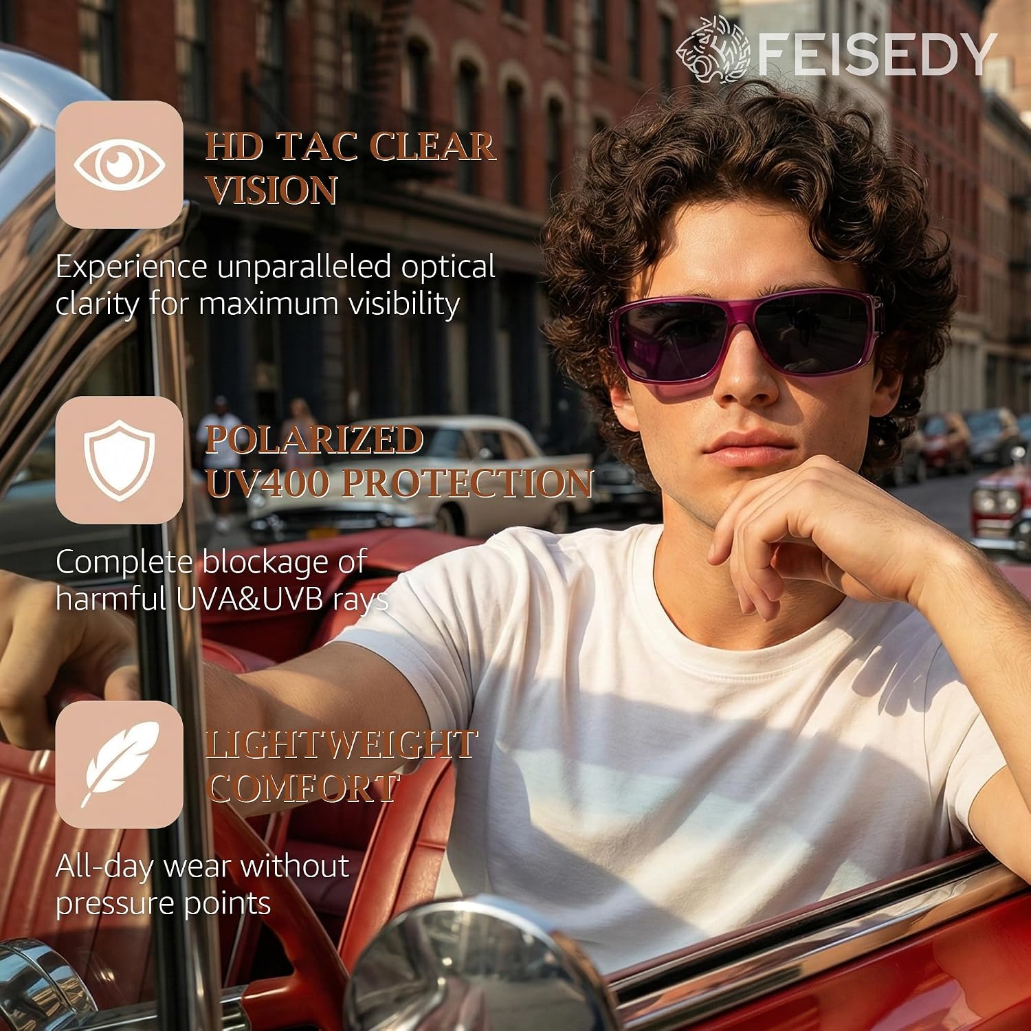 商品图片 19 | B0GR4T274K | FEISEDY Polarized Fit Over Glasses Sunglasses Driving Outdoors B0330