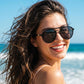 商品图片 3 | B0H1BPNZ36 | FEISEDY 70s Retro Aviator Sunglasses Polarized UV400 for Men Women B0453