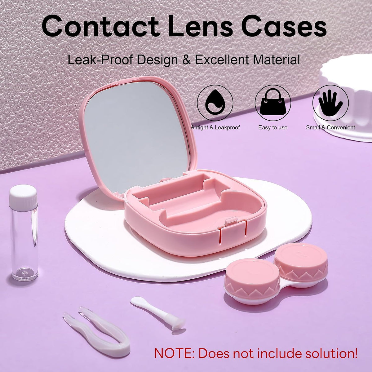 商品图片 25 | B0CND2TZC4 | FEISEDY Portable Cute Contact Lens Case Remover Tool With Mirror Tweezers Kit for Women and Girl B0081