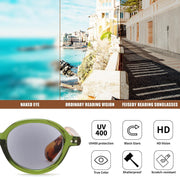 ÉÌƷͼƬ 31 | B0GYW69THN | FEISEDY Reading Glasses for Women Men Retro Oval Reader Sunglasses B1379