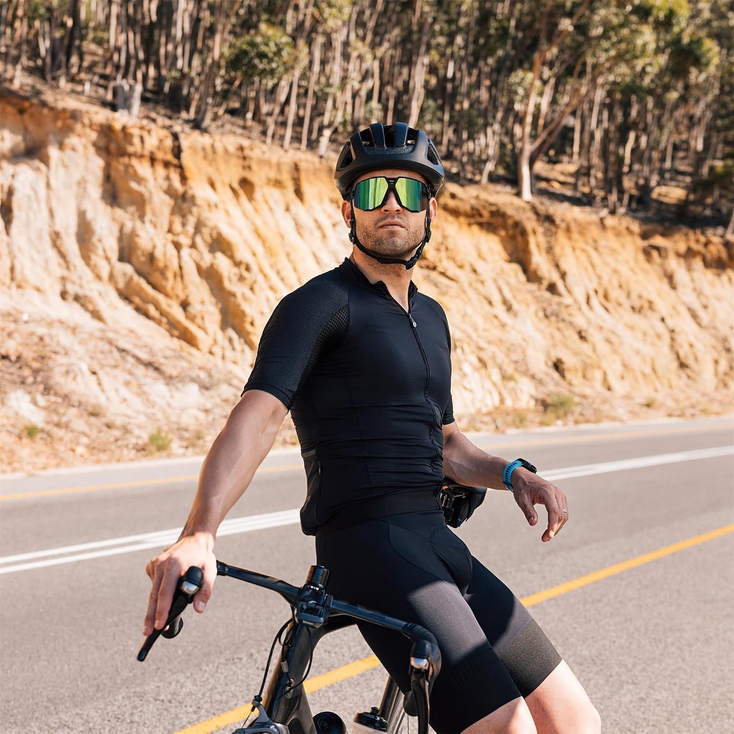商品图片 15 | B0DN1MVJHV | FEISEDY Polarized Cycling Glasses Sports Sunglasses for Women Men Youth, Running Hiking Baseball Glasses B0215