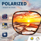商品图片 7 | B0FQ4Y7FV6 | FEISEDY Polarized Aviator Sunglasses for Women Men Square TAC Lens B0329 | UV400 protection, Lightweight, Military-grade durability, Spring temples, Climate Pledge Friendly, Driving, Beach