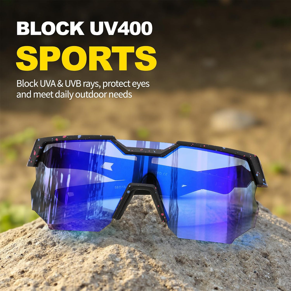 ÉÌƷͼƬ 17 | B0DPX8G9RG | FEISEDY Polarized Sports Sunglasses for Men and Women,UV400 Baseball Sunglasses Youth Cycling Softball Goggles B0206