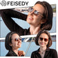 商品图片 2 | B0DSH2BVX5 | FEISEDY Polarized Aviator Sunglasses Men Women, Retro 70s Style Design - UV400 Protection, Driving & Daily Wear B0203