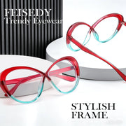 ÉÌƷͼƬ 12 | B0GXZ3356Q | FEISEDY Oversized Cat Eye Blue Light Blocking Glasses for Woman, Retro Cateye Eyeglasses, Stylish Bluelight Glasses B0454