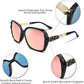 商品图片 12 | B079GT4RXH | FEISEDY Polarized Women Square Sunglasses Sparkling Composite Shiny Frame B2289