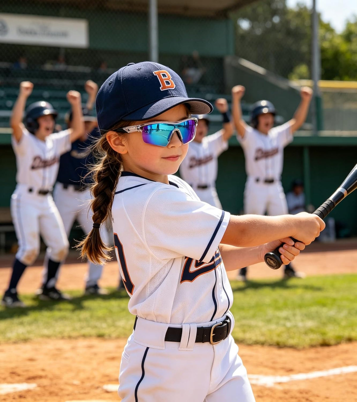 ÉÌƷͼƬ 163 | B07JZ18KMZ | FEISEDY Kids Polarized Sports Sunglasses, TR90 UV400 Baseball Cycling