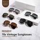 商品图片 7 | B0CF232CFR | FEISEDY Aviator Sunglasses Men Women, Square Retro 70s Vintage Classic Frame, UV400 Driving Fishing Golf Hiking B0036