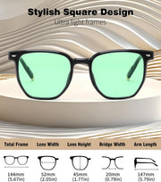 ÉÌƷͼƬ 10 | B0F58QMH7Q | FEISEDY Retro Square Sunglasses Women Men Trendy Rectangle Shades Vintage Sun Glasses B0274