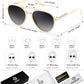 商品图片 21 | B0H1BPNZ36 | FEISEDY 70s Retro Aviator Sunglasses Polarized UV400 for Men Women B0453